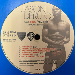 Jason Derulo / 2 Chainz Talk Dirty (Remixes) Vinyl 12" USED