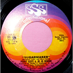 Peggy Scott & Jo Jo Benson Sugarmaker USED VINYL 7INCH 45 RPM