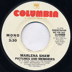 Marlena Shaw Pictures And Memories USED VINYL 7INCH 45 RPM PROMO