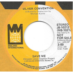 Silver Convention Save Me USED VINYL 7INCH 45 RPM SINGLE PROMO STEREO
