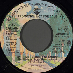 Ray Simpson My Love Is Understandin' USED VINYL 7INCH 45 RPM PROMO STEREO MONO