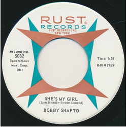 Bobby Shafto She's My Girl Vinyl 7" USED