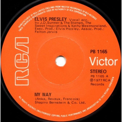 Elvis Presley My Way Vinyl 7" USED