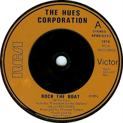 The Hues Corporation Rock The Boat Vinyl 7" USED