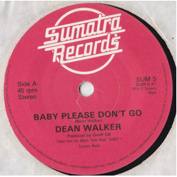 Dean Walker Baby Please Don't Go Vinyl 7" USED