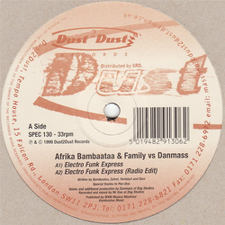Afrika Bambaataa & Family / Danmass Electro Funk Express Vinyl 12" USED