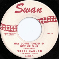 Freddy Cannon Way Down Yonder In New Orleans Vinyl 7" USED