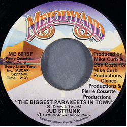Jud Strunk The Biggest Parakeets In Town Vinyl 7" USED