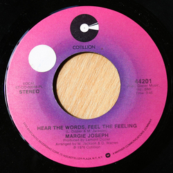 Margie Joseph Hear The Words, Feel The Feeling Vinyl 7" USED