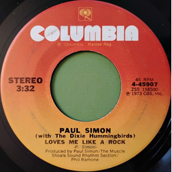 Paul Simon / The Dixie Hummingbirds Loves Me Like A Rock Vinyl 7" USED