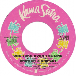 Brewer And Shipley One Toke Over The Line Vinyl 7" USED