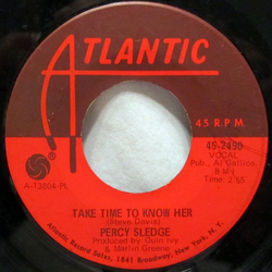 Percy Sledge Take Time To Know Her / It's All Wrong But It's Alright Vinyl 7" USED