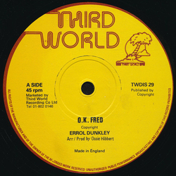 Errol Dunkley O.K. Fred Vinyl 12" USED