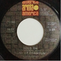 The Sons Of Champlin Hold On Vinyl 7" USED