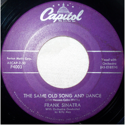 Frank Sinatra The Same Old Song And Dance Vinyl 7" USED
