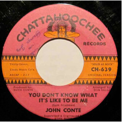 John Conte (2) You Don't Know What It's Like To Be Me / Handle With Care USED VINYL 7INCH 45 RPM