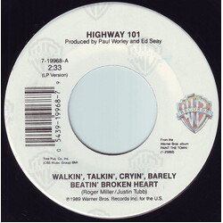 Highway 101 Walkin', Talkin', Cryin', Barely Beatin' Broken Heart / Sweet Baby James USED VINYL 7INCH SINGLE 45 RPM