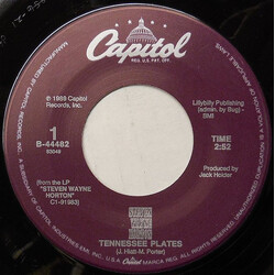 Steven Wayne Horton Tennessee Plates USED VINYL 7INCH 45 RPM SINGLE