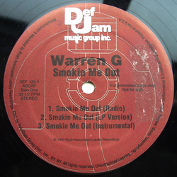 Warren G Smokin Me Out Vinyl 12" USED