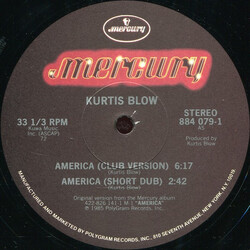 Kurtis Blow America USED VINYL 12INCH 33 S RPM STEREO