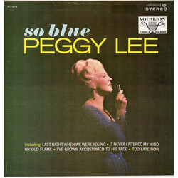 Peggy Lee So Blue Vinyl LP USED