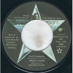 Ringo Starr Photograph Vinyl 7" USED