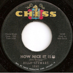 Billy Stewart How Nice It Is / No Girl Vinyl 7" USED