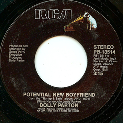 Dolly Parton Potential New Boyfriend Vinyl 7" USED