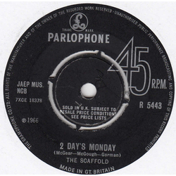 Scaffold 2 Day's Monday Vinyl 7" USED