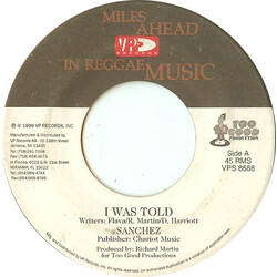Sanchez / Sanchez / Demo Delgado I Was Told / Up And Down USED VINYL 7INCH