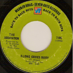 The Association (2) Along Comes Mary / Cherish Vinyl 7" USED