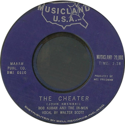 Bob Kuban And The In-Men The Cheater / Try Me Baby Vinyl 7" USED