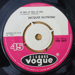Jacques Dutronc Et Moi, Et Moi, Et Moi / Mini-Mini-Mini Vinyl 7" USED