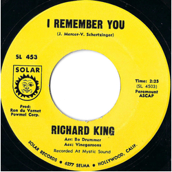 Richard King (21) I Remember You Vinyl 7" USED