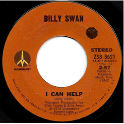 Billy Swan I Can Help Vinyl 7" USED