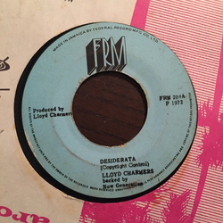 Lloyd Charmers / The Now Generation Desiderata Vinyl 7" USED