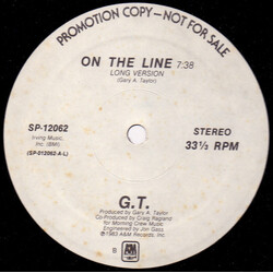 Gary Taylor On The Line USED VINYL 12INCH 33 S RPM PROMO