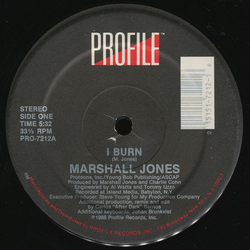 Marshall Jones (2) I Burn Vinyl 12" USED