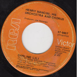 Henry Mancini And His Orchestra And Chorus Darling Lili Vinyl 7" USED