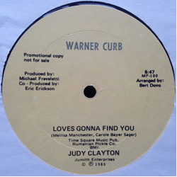 Judy Clayton Love's Gonna Find You Vinyl 12" USED