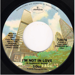 10cc I'm Not In Love Vinyl 7" USED