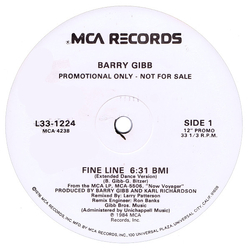 Barry Gibb Fine Line Vinyl 12" USED