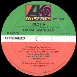 Laura Branigan Gloria Vinyl 12" USED