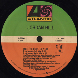 Jordan Hill For The Love Of You Vinyl 12" USED