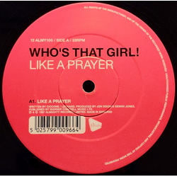 Who's That Girl! Like A Prayer / Don't Cry For Me Argentina Vinyl 12" USED