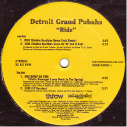 Detroit Grand Pubahs Ride Vinyl 12" USED