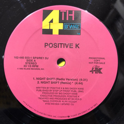 Positive K Night Shift Vinyl 12" USED