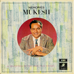 Mukesh Memories Mukesh (A Selection Of His Hindi Film Songs) Vinyl LP USED