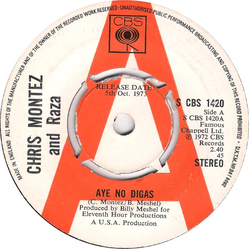 Chris Montez / Raza Ay No Digas / Heart And Soul Vinyl 7" USED