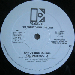 Tangerine Dream Dr. Destructo Vinyl 12" USED